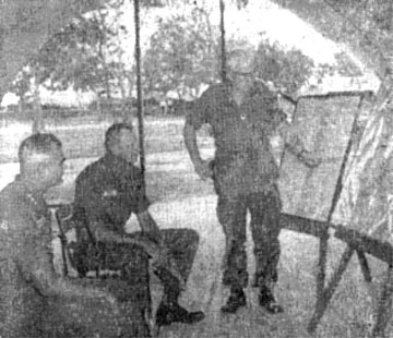 Briefing - Col. Tarpley, Gen. Westmoreland, MG Weyland