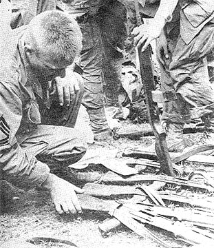 Captured weapons