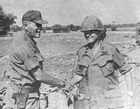 General Glen C. Long, Lt. Col. Leo L. Wilson