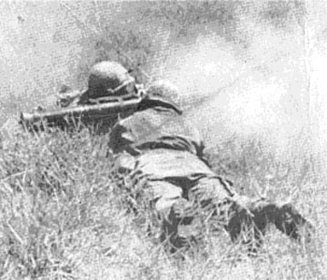 90mm recoilless rifle in action