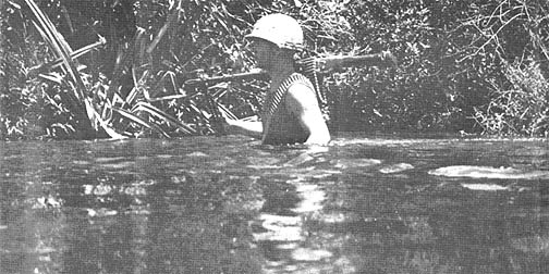 SP4 Robert Emery in the water