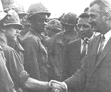 Vice President Agnew meets the troops