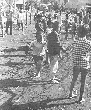 Cambodian children playing