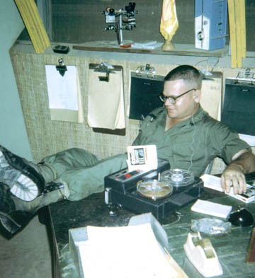 1Lt. Mack D. Gooding in PID office