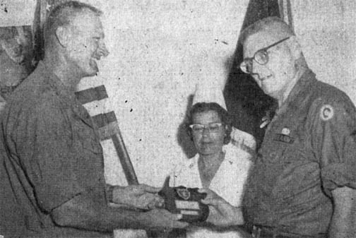 Maj. Gen. Fred Weyand, Maj. Catherine Betz, Lt. Col. Joseph Malloy