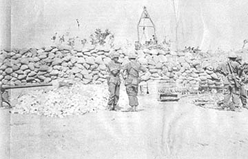 Wall of captured rice