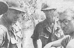 Maj Gen Mearns, LTC Skelton, Sgt. Douglas Helm