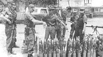 2/22nd troops with captured weapons