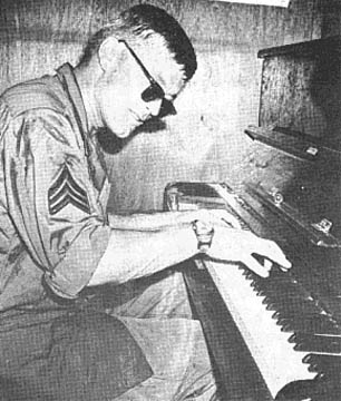 Sgt. Gary Bronson at piano